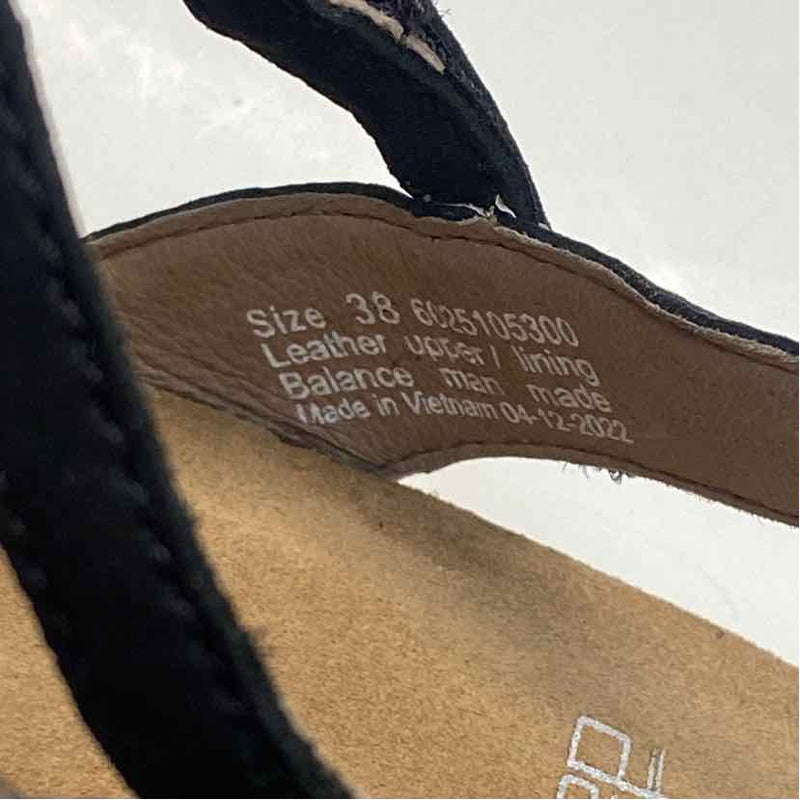 Dansko Size 38-7.5 Women's Black Solid Slingback Shoes