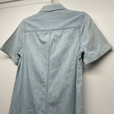 Adriano Goldschmied Size M Women's Light Blue Washed Button Up Dress