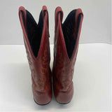 Laredo Size 7 Women's Red Embroidered Western Boots