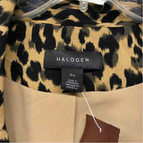 Halogen Women's Size 3X Brown-Multi Animal Print Single Button Jacket