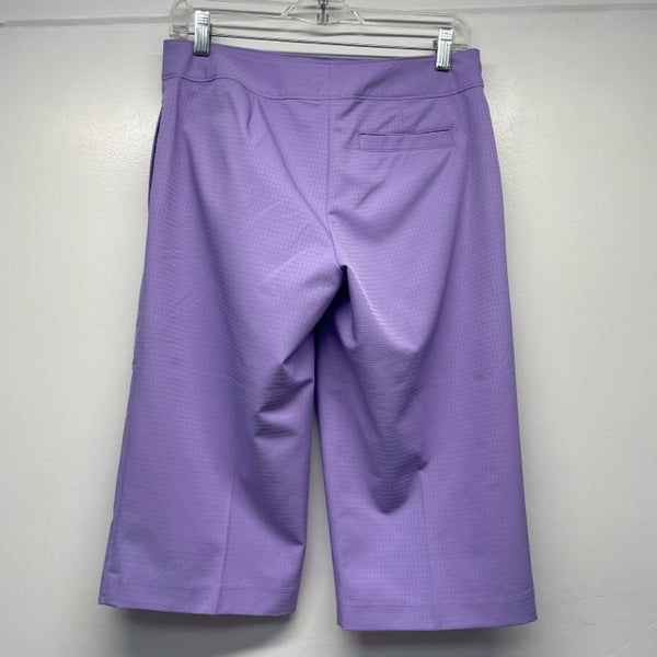 Izod Size 4 Women's Lilac Textured Bermuda Capri
