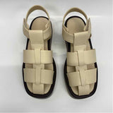 Pilcro - Anthropologie Size 39-8.5 Women's Offwhite Solid Strappy Sandals