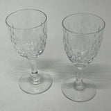 Baccarat Cordial Clear Crystal Glassware Set of 2