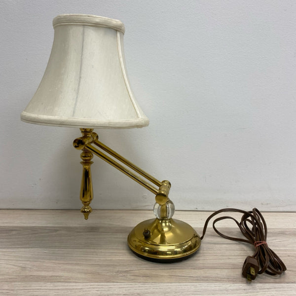 Table Top Brass Adjustable Arm Metal Lamp