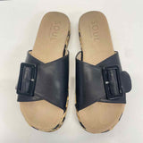 Naturalizer Size 7 Women's Black Pattern Slide Sandals