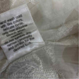 Cino Size M Women's White Eyelet Button Up Shirt