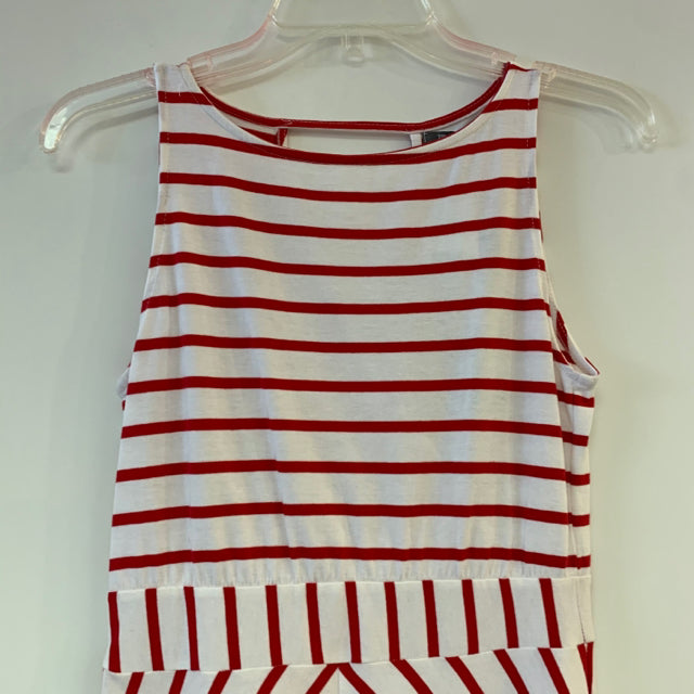 Michael Stars Size XS White- Red Striped Sleeveless Dress