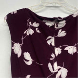 Lauren Ralph Lauren Size 12-L Women's Burgundy-White Pattern Sheath Dress