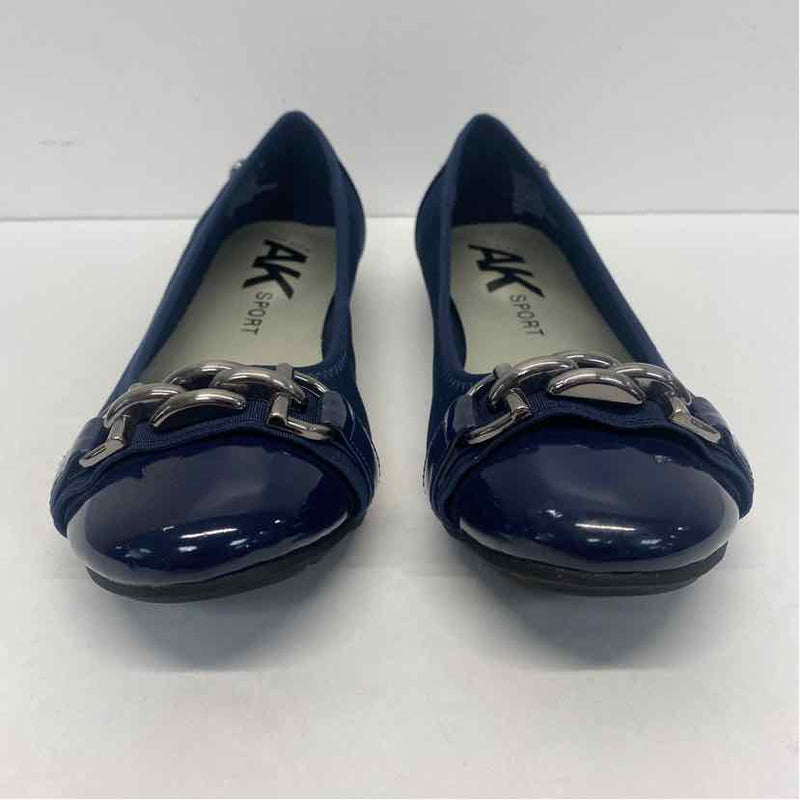 Anne Klein Sport Size 7 Women's Navy Solid Slip On Flats