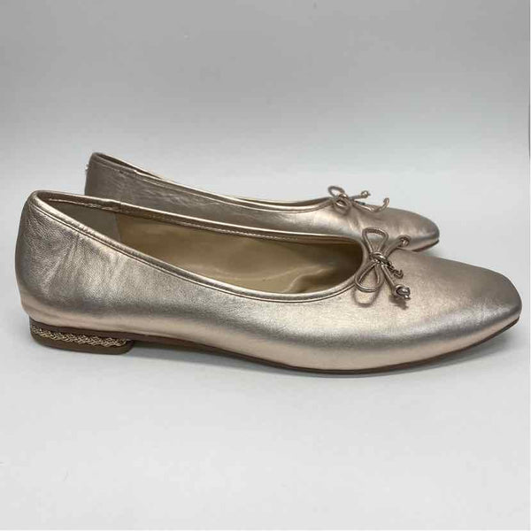 Sam Edelman Size 10.5 Women's Rose Gold Shimmer Ballet Flats Shoes