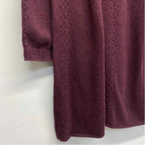 Max Studio Size M-L Women's Burgundy Solid Sweater Dress