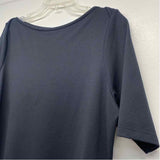 Title Nine Size Xl Women's Black Solid T-Shirt Dress