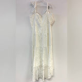 City Chic Size 2X-20 Women's Ivory Solid Maxi-Spaghetti Strap Dress