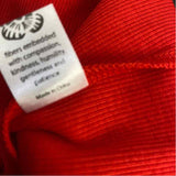 Lesley Evers Size Xl Women's Red Solid T-Shirt Short Sleeve Top