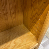 Brown Bookcase Solid Oak With 4 Shelves