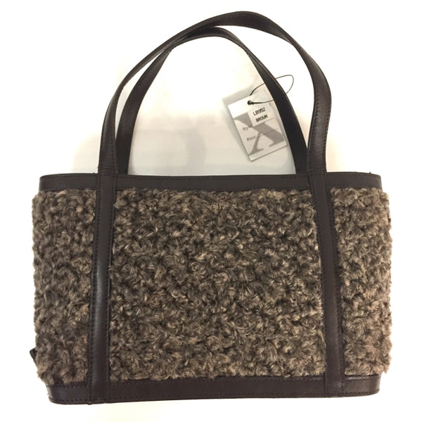 Maxx New York Brown Knit Shoulder Bag