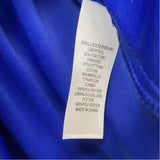 Adrianna Papell Size 4-S Women's Blue Solid Fit And Flare Dress