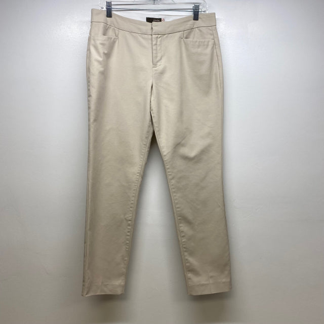 Crosby Women's Size 8 Tan Solid Chino Pants