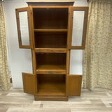 White Clad Brown Pressed Wood Cabinet