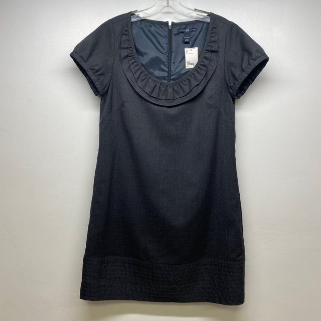 Gap Size 4- S Women's Gray Solid Short Sleeve Dress