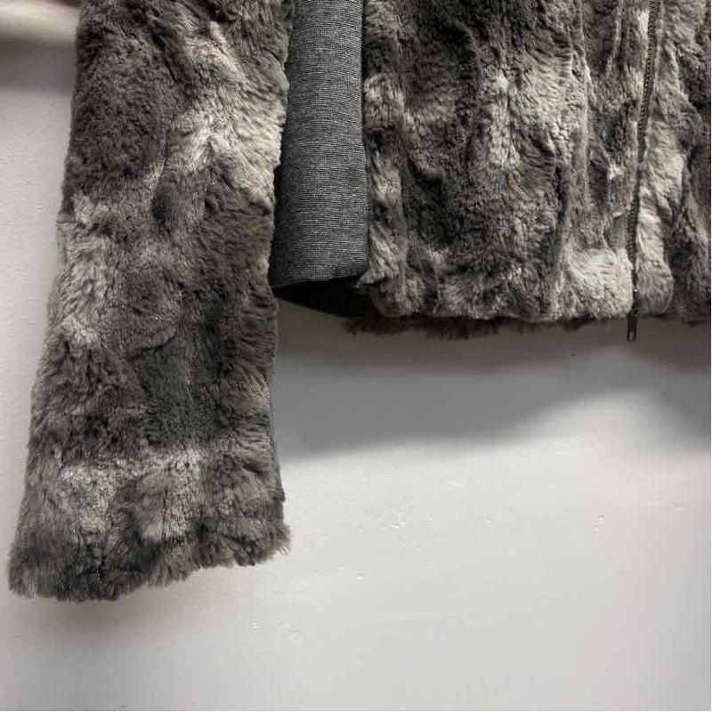 Cabi Women's Size L Gray Patchwork Zip Up Jacket