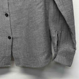 Lafayette 148 Size 8-M Women's Gray Tweed Button Up Shirt