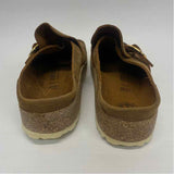 Birkenstock Size 38-7.5 Women's Brown Solid Slide Shoes
