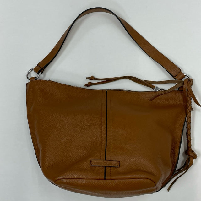 Vince Camuto Caramel Leather Pebbled Shoulder Handbag