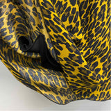 Karen Kane Size L-10 Women's Black-Yellow Pattern A Line Skirt