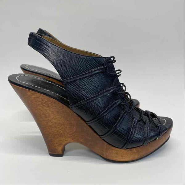 Mea Shadow Size 8 Women's Black-Brown Animal Print Heel Shoes