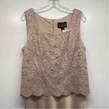 Alex Evenings Size 12-L Women's Champagne Lace Maxi Dress