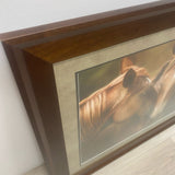 Large Framed Photo of 2 Horses