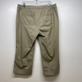 Worth Women's Size 14 Tan Solid Capri