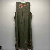 Johnny Was Size L Women's Green-Multi Floral Maxi Dress