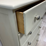 Thayer White Wood Solid 5 Drawer Chest of Drawers