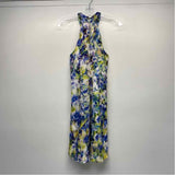 Charlie Jade Size XS Women's Blue-Multi Floral Halter Dress