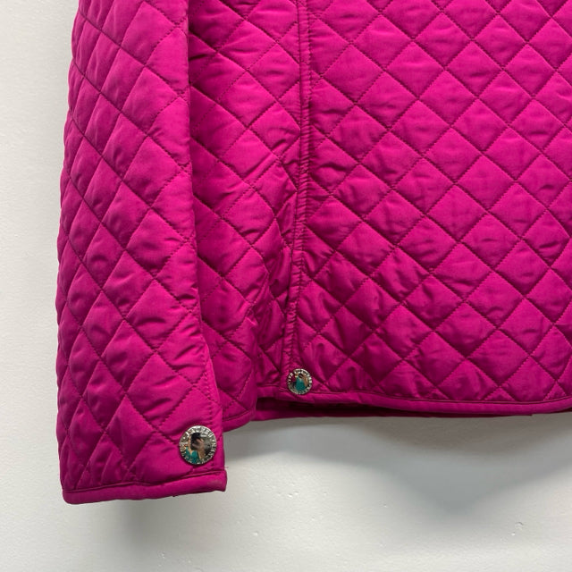 Lauren Ralph Lauren Women's Size S Fuschia Solid Button Up Jacket