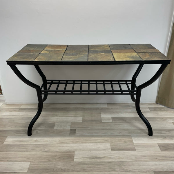 Black - multi Metal-Title Console - Sofa Table