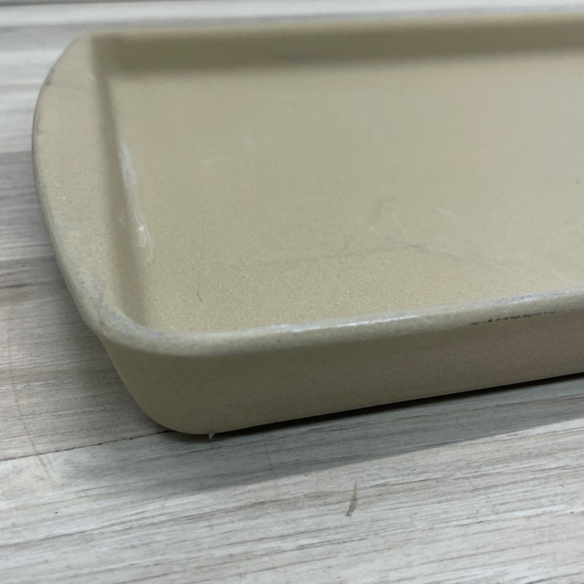 Pampered Chef Tan Stoneware Bar Pan