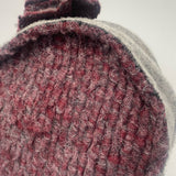 LaFenice Gray-Burgundy Wool Hat