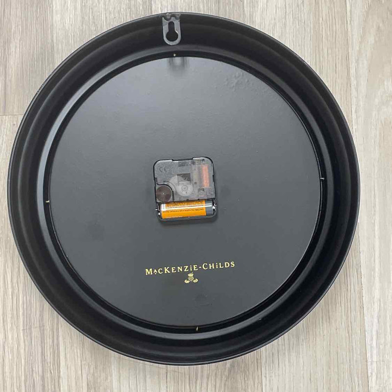 Mackenzie Childs Black-Beige Clock