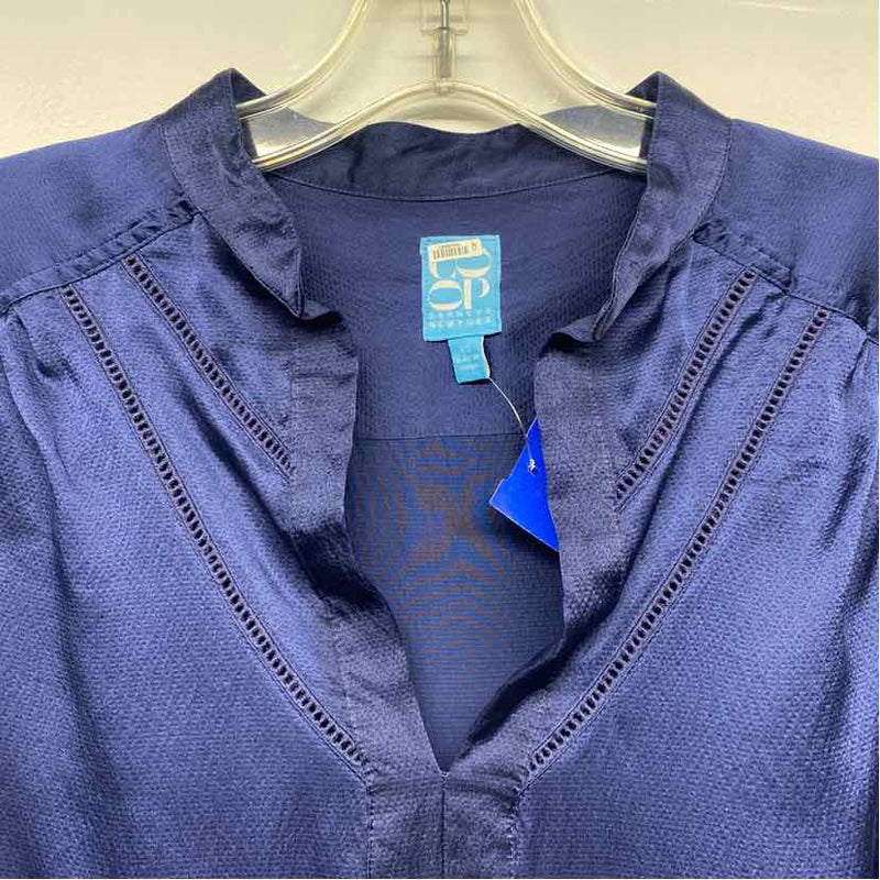 COOp Barneys New york Size XS Women's Blue Solid Tunic Dress