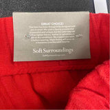 Soft Surroundings Size XL- 16Women's Red Solid Cargo Crop