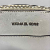 Michael Kors White Pebbled Leather Backpack Handbag