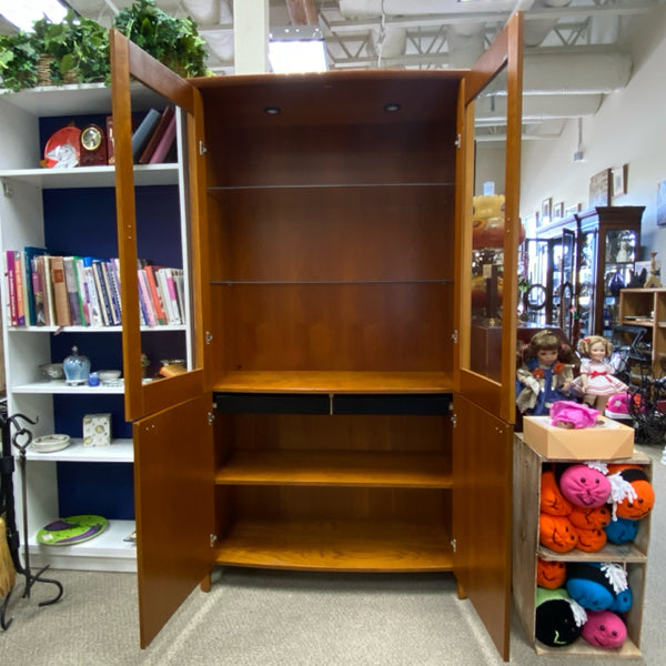 Skovby Danish Mid Century Modern Solid Brown Teak Cabinet