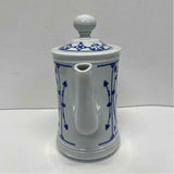 Mitterteich White-Blue Porcelain Pitcher