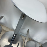 Set of 3 Ikea Light Gray Metal Stool