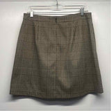 Banana Republic Size 10 Women's Green-Tan Pattern Above Knee Skirt