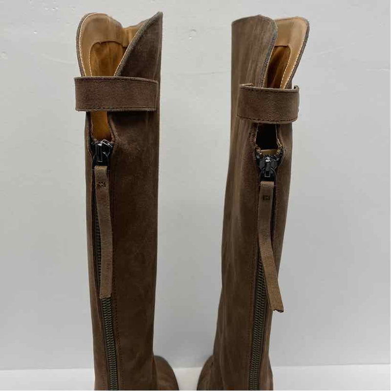 Franco Sarto Size 9 Women's Brown Solid Riding Boots