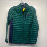 Vineyard Vines Women's Size L Green-Navy Stripe Puffer Jacket